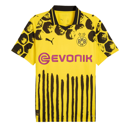 Borussia Dortmund Mens Home Soccer Jersey World Cup KidSuper 2025/26 Yellow