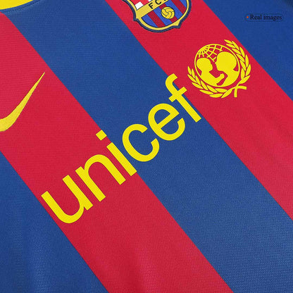 Retro MESSI #10 Barcelona Mens Home Soccer Jersey 2010/11 Red&Blue