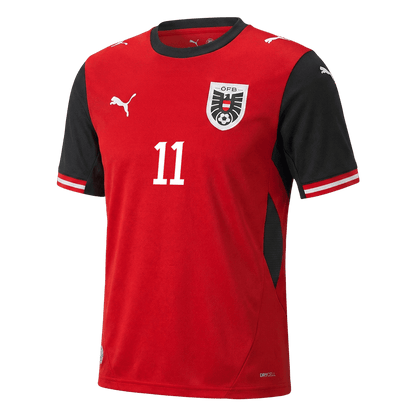GREGORITSCH #11 Austria Mens Home Soccer Jersey World Cup 2026 Red