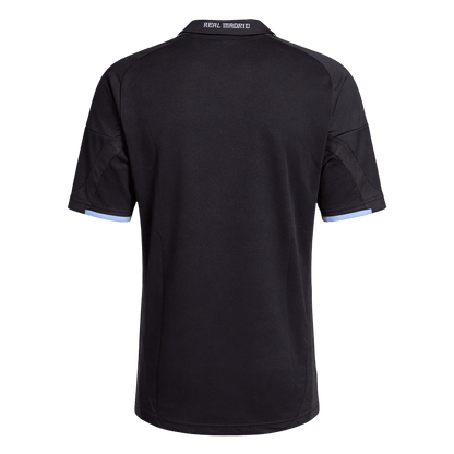 Retro Real Madrid Mens Away Soccer Jersey 2009/10 Black