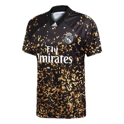 Real Madrid Mens Soccer Jersey 2019/20 Black&Gold